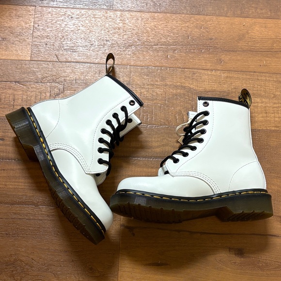 Dr. Martens 1460 Smooth Leather White Combat Boots EU Sz 36 - Picture 7 of 7